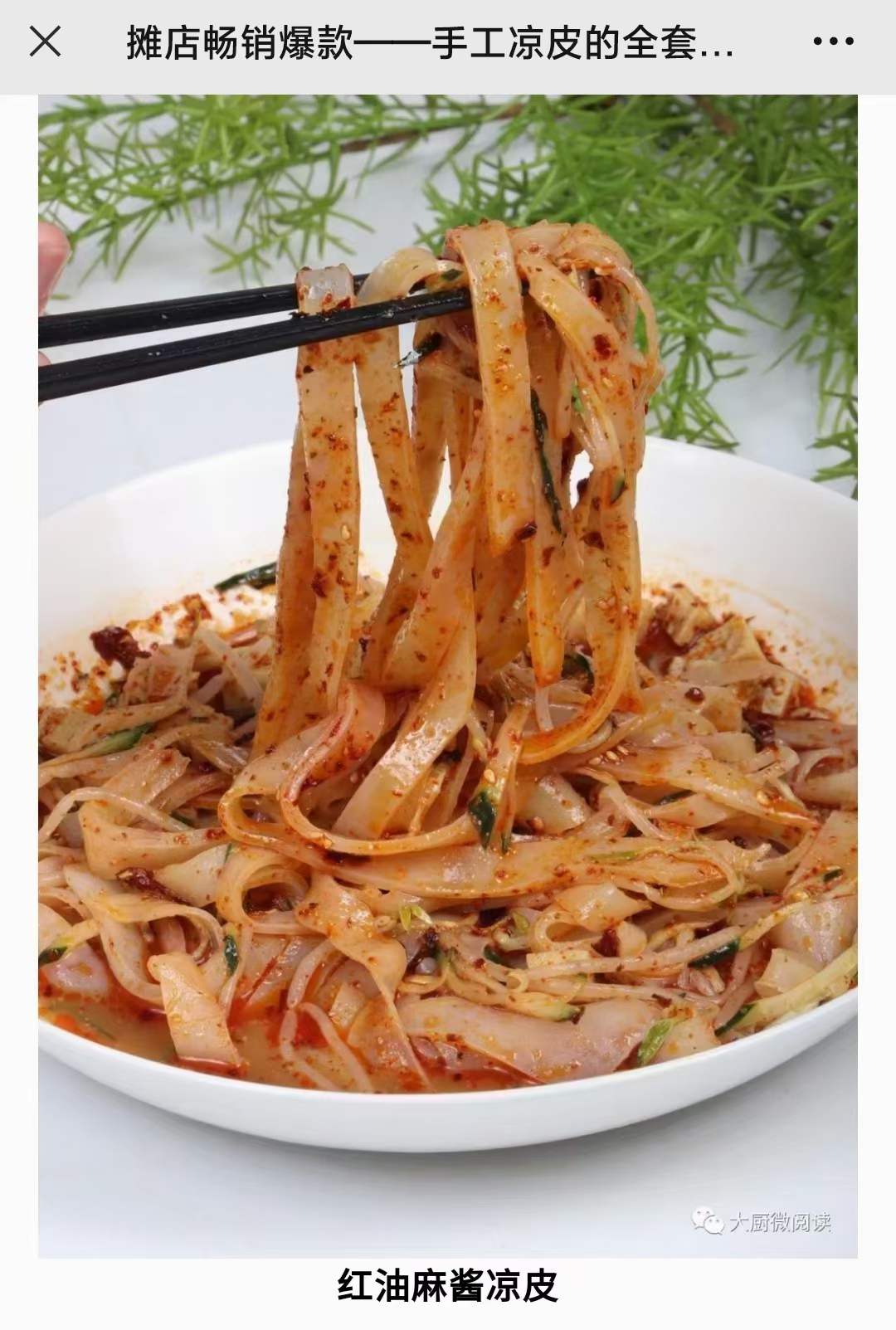 图片[3]-手工凉皮的全套制作工艺技术小吃配方摆摊创业美食教程视频教程-破浪小吃技术网
